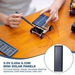 2PCS Mini Solar Panels 5.5V 0.33W for Small Solar Cells