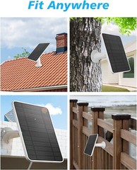 All-Weather Solar Panel Set for Arlo Ultra/Pro 3 Security Cameras – 4 Pack