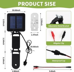 6V Solar Panel For Deer Feeder 6 Volt Solar Panel Charger With Adjustable Mounti
