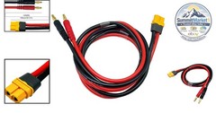 XT60H Connector Plug to 4mm Banana Plugs Battery Charge Lead 3FT 12AWG