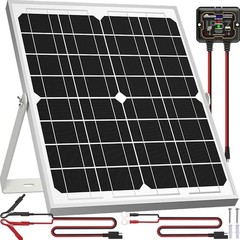 Efficient 12V Solar Panel Kit W/ Smart Charge Controller Battery Charging New
