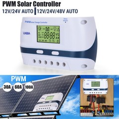 100A Solar Charge Controller 12/24/48V Battery PV Regulator Auto Focus Tracking