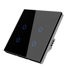 Wireless Touch Light Switch Compatible with RF433 Remotes Sold Separately