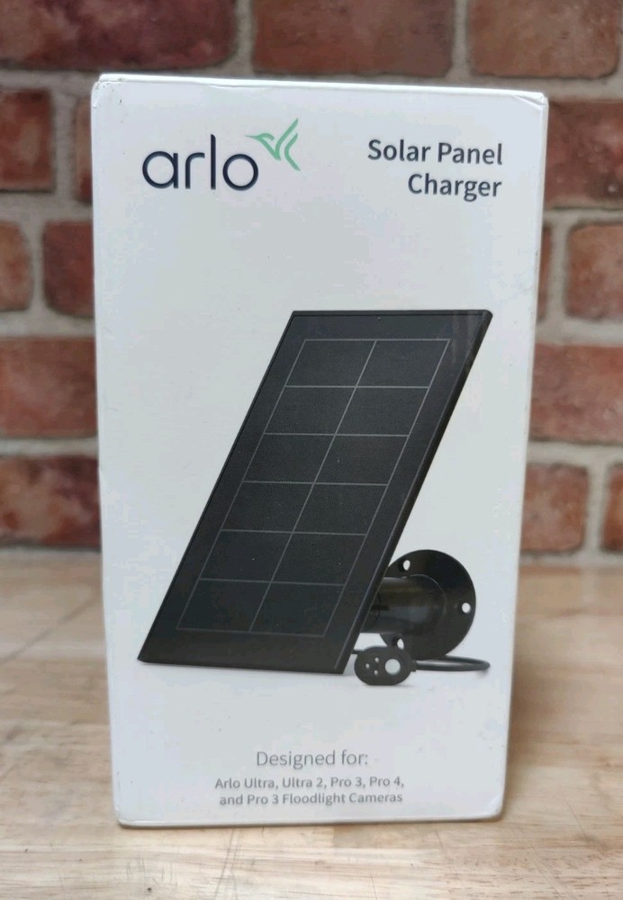 NEW Arlo VMA5600 Solar Panel Charger for Ultra, Pro 3, Pro 4, w/Mount