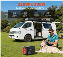 ENOFLO 300W Portable Power Station, 228Wh Solar Generator