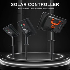 Solar Panel Controller 24V Waterproof 8 Modes for LED String Lights Outdoor