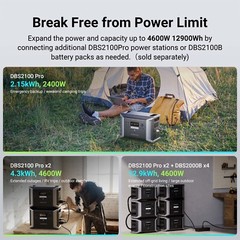 Dabbsson 4300Wh Power Station Solar Generator Semi-solid-state Battery Brand New