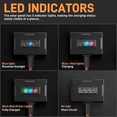 High-Efficiency 30W Solar Panel & Smart Charger for 12V Batteries – Eco-Friendly