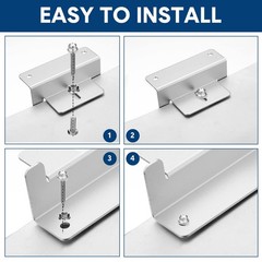 10 Set Solar Panel Mounting Brackets Z Bracket Aluminum Solar Panel Mounting …