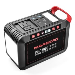 MARBERO 200W Portable Power Station 148Wh Camping Solar Generator Laptop Powe…