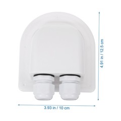 Dual Cable Entry Box Abs Wire Gland Waterproof Pass Through