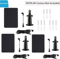 3 Pack Solar Panel Charger Compatible with All-New Blink Outdoor 4 (4th Gen)