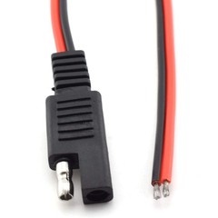 2 Pcs 18awg Sae Extension Cable 2pin Sae Quick Connector Disconnect Plug 10a Sol