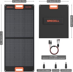Durable 20V Monocrystalline Portable Solar Charger – Perfect for RV and Van Life