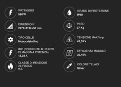 V-Tac Kit 17.98kW 31 Solar Photovoltaic Panels Jinko 580W Monocrystalline