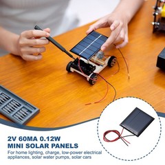 5Pack 2V 0.12W 60mA Mini Solar Panels with Cable