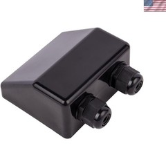 Compact Waterproof Solar Cable Entry Housing for Easy Installation – Black