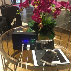 Powkey Portable Power Station 200W AC DC 146Wh Lithium Battery Solar Generator