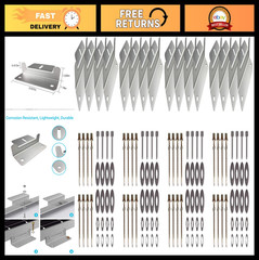 Solar Panel Mounting Z Brackets – Lightweight Aluminum, Corrosion-Free, 2 Pack f
