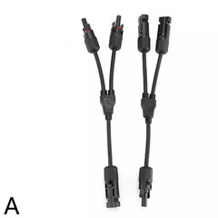 Solar Panel Y Branch Cable Connection Waterproof Adapter Connector Extension