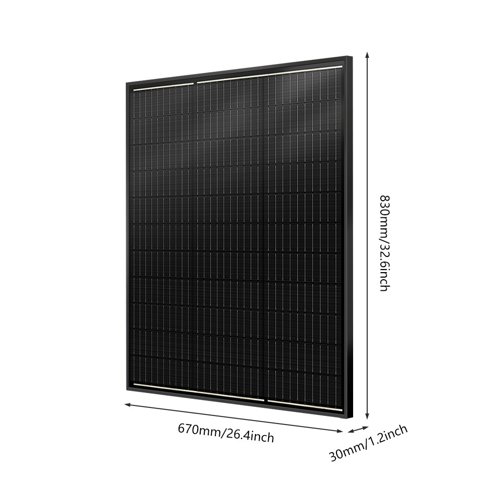100W 200W 18V Monocrystalline Solar Panel High Efficiency Off-Grid RV Boat Home