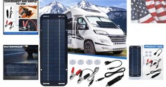 Solar Panel Kit – 12V Solar Trickle Charger, Portable Solar Powered Charger …