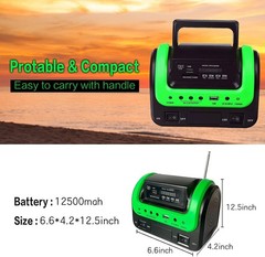 Compact 5W Solar Power Station with Charging Options for Outdoor Adventures