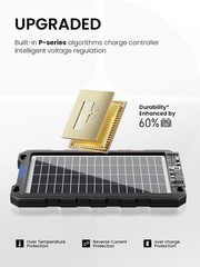 7.5W Solar Battery Trickle Charger 12V – Waterproof Portable Panel Kit for Car,