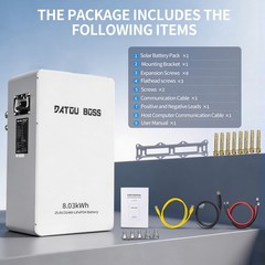 24V 314Ah 8.03kWh Lithium Battery LiFePO4 Battery Motorhome Solar System+WiFi