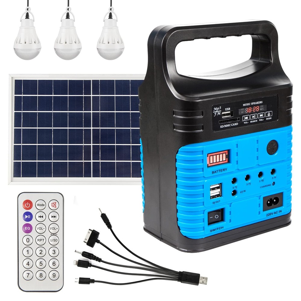 Portable Power Station,Solar Generator with Panels included,LiFePO4 Battery P…