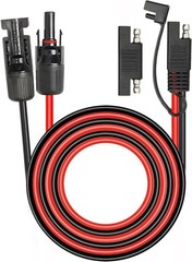 Adapter Cable – 20FT 10AWG Solar Extension Cable for RV Solar Panel Caravan B…