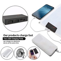 Portable Solar Charger Set, 10 in 1 USB Fast Charging Cable for Devices
