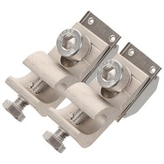 2 Pcs Solar Panel Ground Clamp Grounding Lug Cable Clamp Photovoltaic Connector