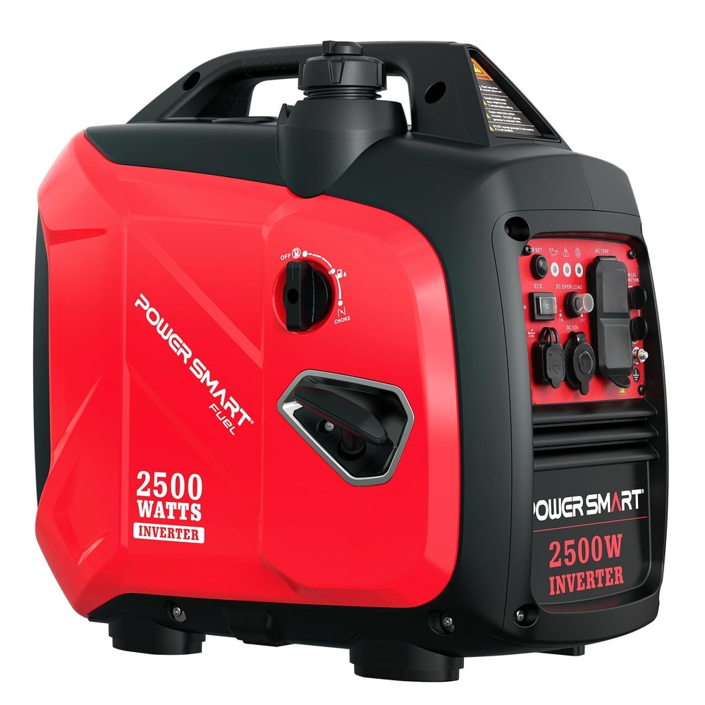 2500 Watt Portable Inverter Generator, 79.8cc Gas Powered Engine with 5.5H Lo…