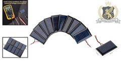 10Pcs Mini Solar Panels 5V 30mA for DIY Solar Projects & Educational Use