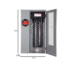 Homeline 200 Amp 42-Space 42-Circuit Outdoor Ring-Type Surface Mount Solar-Ready