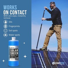 Solar Panel Cleaner Solar Sheen Makes 128 Gallons Super Concentrated Glass &