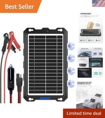 Universal 12V Solar Trickle Charger Kit | Waterproof & Durable for All Batteries