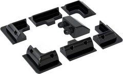 7PCS Solar Panel Mounting Brackets ABS Drill Free Corner Bracket Kit for RV, Boa