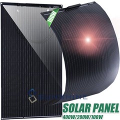 200W 400W Mono N-Type Solar Panel 18BB 25% Boat High Conversion RV Home Car SUV