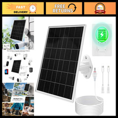 Solar Panel for Trail & Game Cameras, 20000mAh Rechargeable Battery, IP66 Waterp