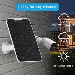 Solar Panel Charger for Arlo Pro 3/4/5S/Ultra/Go 2 – IP65 Weatherproof, 9.8ft Ca