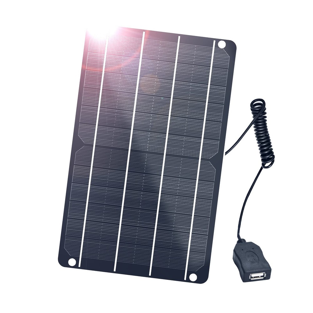 FlexSolar 6W Mini USB Solar Panel, IP67 Waterproof Monocrystalline Module DIY
