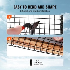8in x 98ft Weather-Resistant Critter Guard for Solar Panels – Secure Your Roof