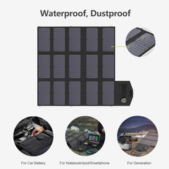 ALLPOWERS Solar Charger 100W Solar Panel Foldable Portable with Dual 5V Usb18V D