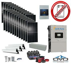 12KW Complete Offgrid Solar Kit + 15K Sol-Ark Inverter +13.2KW Solar with Mounti