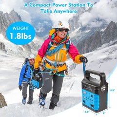Portable Power Station,Solar Generator with Panels included,LiFePO4 Battery P…