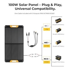 N-Type Solar Charger BougeRV 100W Foldable