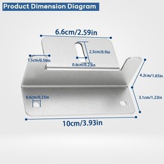 4/8PCS Aluminum Z Bracket Mounting Kit for RV Boat Roof Wall Solar Panel