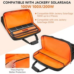 Padded Solar Panel Storage Bag for Jackery & Anker – Travel Case with Shoulder S
